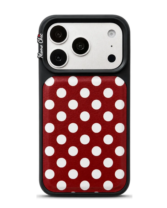 Momo Chic  Polka Dot Party phone case genuine leather