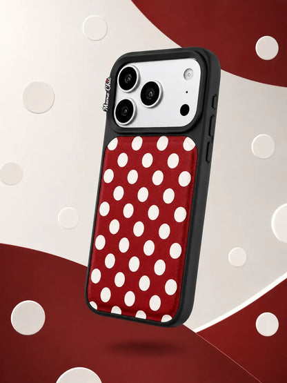 Momo Chic  Polka Dot Party phone case genuine leather