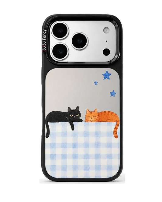 Bubu Fancy Lazy cat mirror Phone case Magsafe