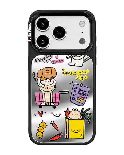 Bubu Fancy Shopping puppy mirror Phone case Magsafe