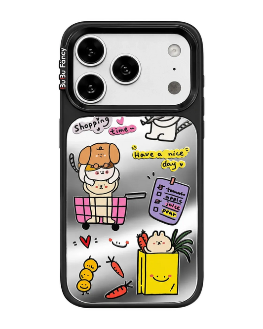 Bubu Fancy Shopping puppy mirror Phone case Magsafe