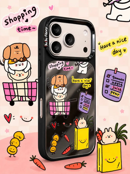 Bubu Fancy Shopping puppy mirror Phone case Magsafe