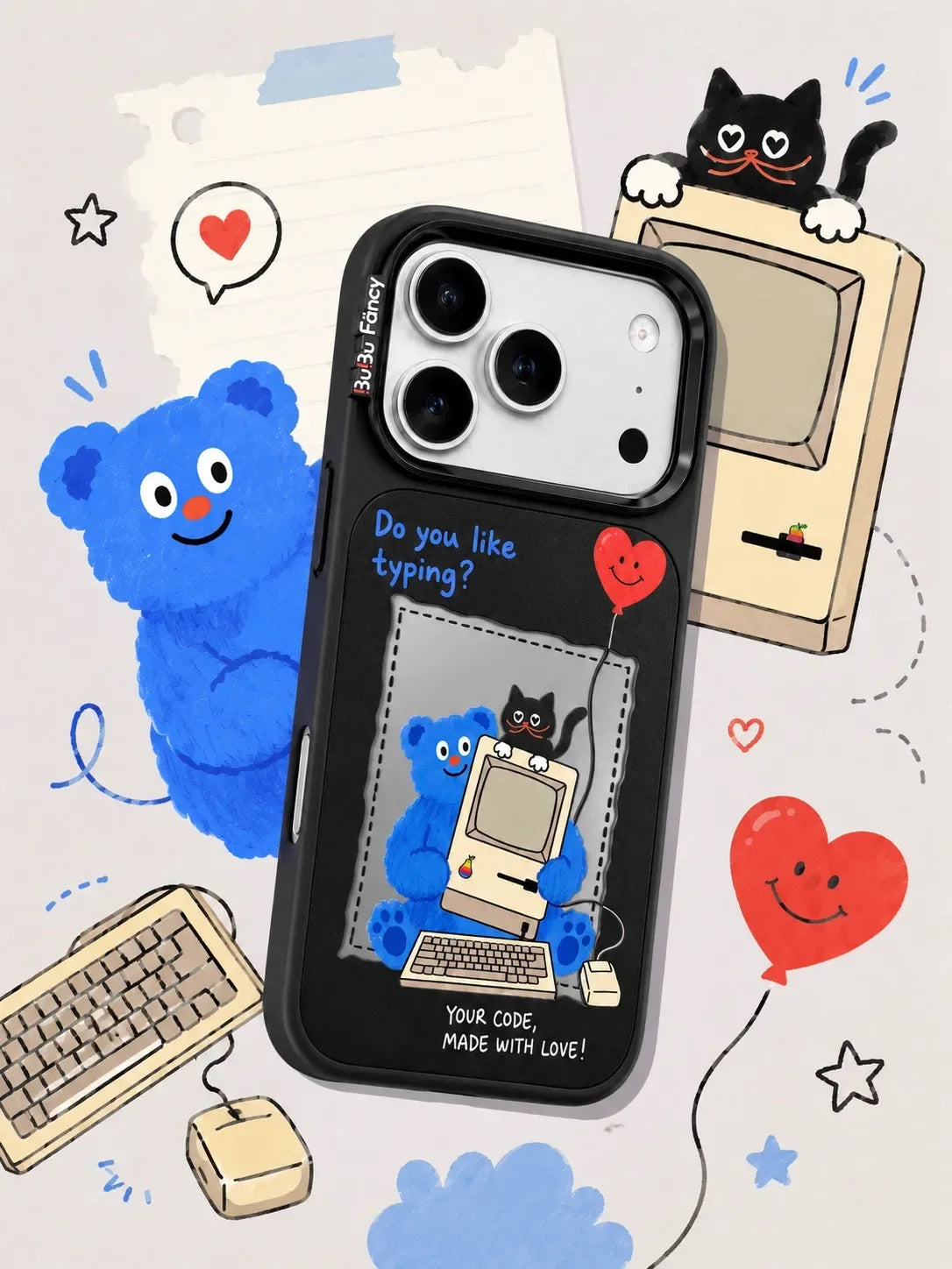 Bubu Fancy work together mirror Phone case Magsafe