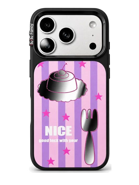 Bubu Fancy Pudding fork mirror Phone case Magsafe