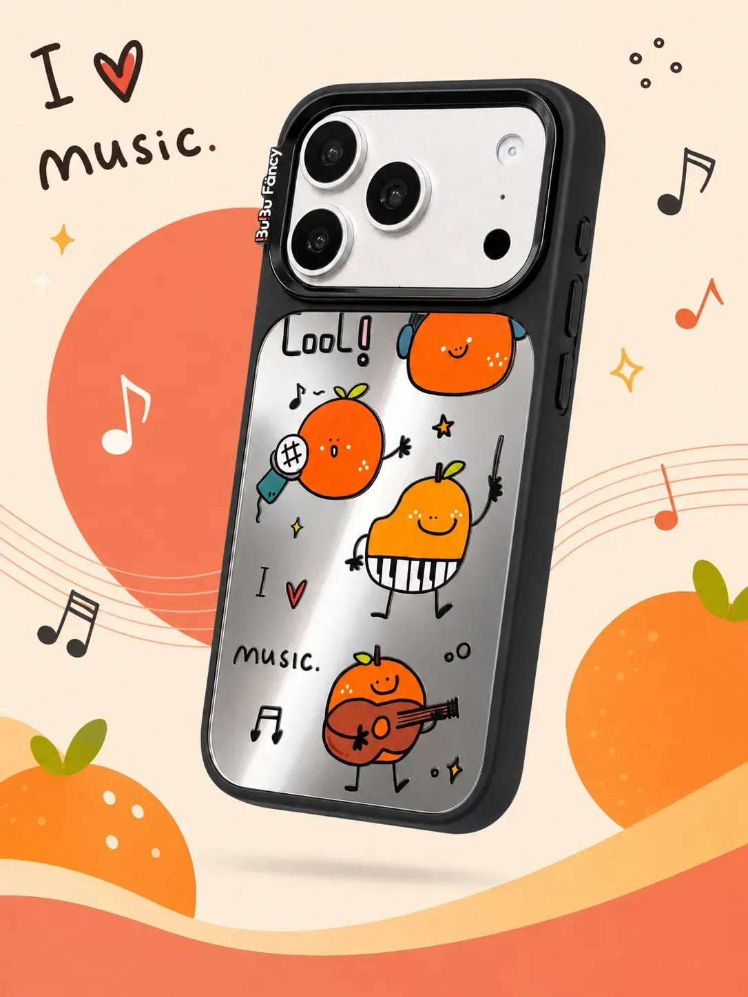 Bubu Fancy The Orange Band mirror Phone case Magsafe