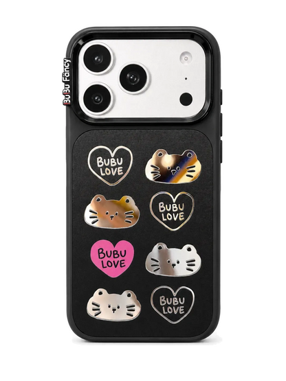 Bubu Fancy Loving Kitten mirror Phone case Magsafe
