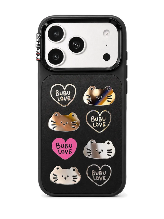 Bubu Fancy Loving Kitten mirror Phone case Magsafe