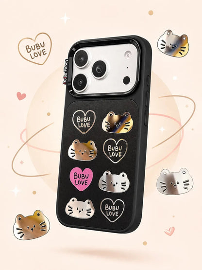 Bubu Fancy Loving Kitten mirror Phone case Magsafe