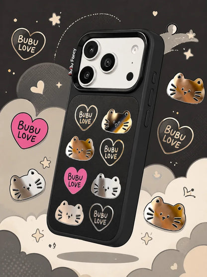 Bubu Fancy Loving Kitten mirror Phone case Magsafe