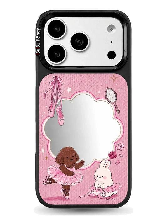 Bubu Fancy Ballet Bear mirror Phone case Magsafe