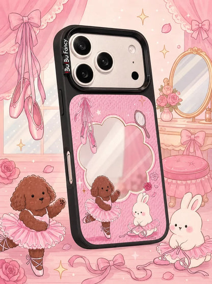 Bubu Fancy Ballet Bear mirror Phone case Magsafe