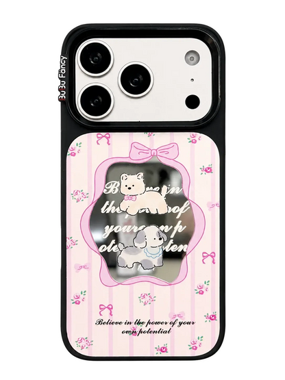 Bubu Fancy Bow-tie cat mirror Phone case Magsafe