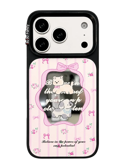 Bubu Fancy Bow-tie cat mirror Phone case Magsafe
