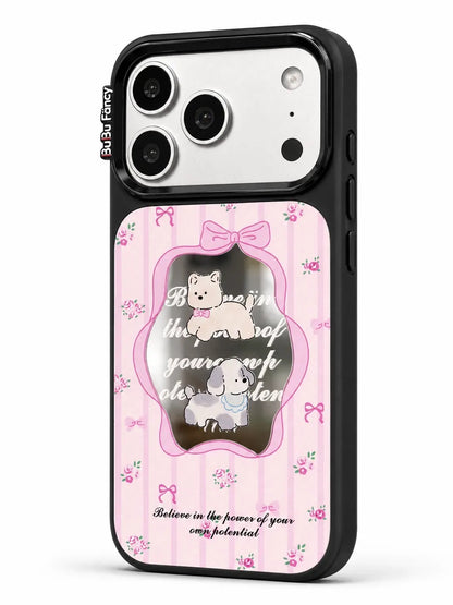 Bubu Fancy Bow-tie cat mirror Phone case Magsafe