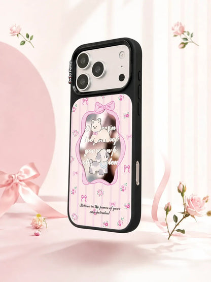 Bubu Fancy Bow-tie cat mirror Phone case Magsafe