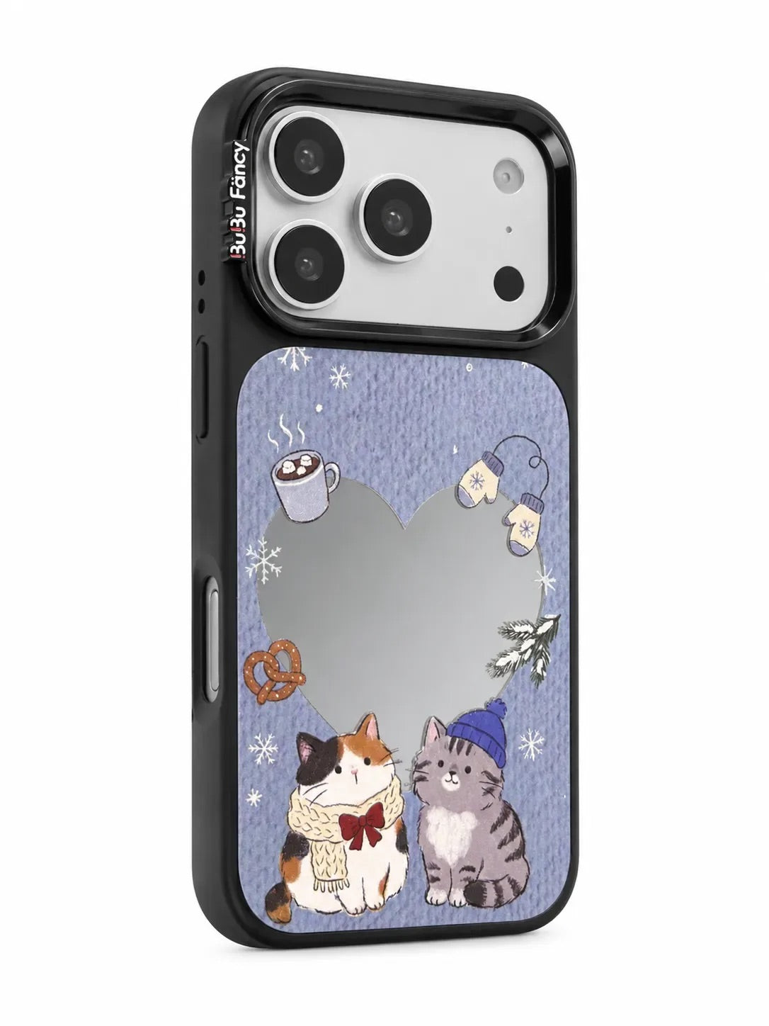 Bubu Fancy Winter Cat mirror Phone case Magsafe