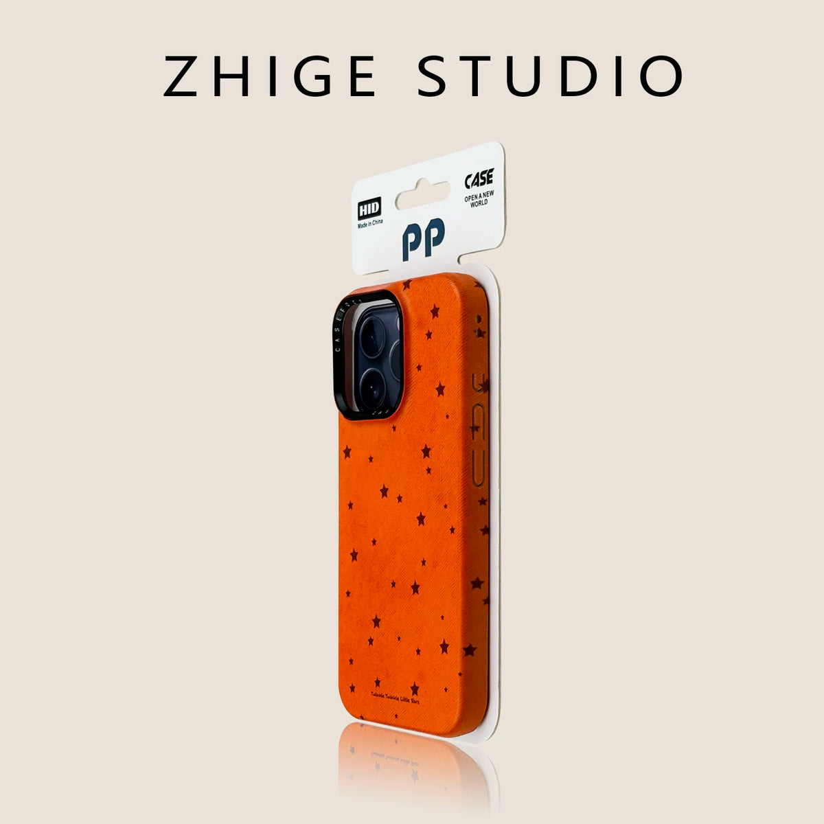 Case Kai Orange bottom denim pattern  Phone case Magsafe 18promax