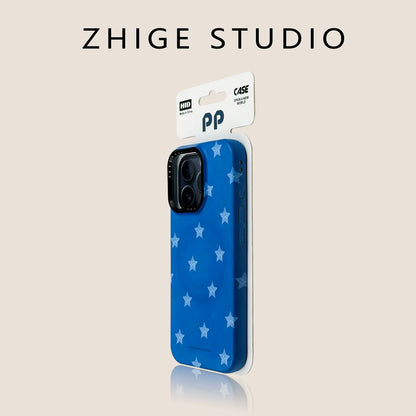 Case Kai Orange bottom denim pattern  Phone case Magsafe 18promax