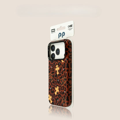 Casekai rose powder vertical strip love magnetic suction bracket