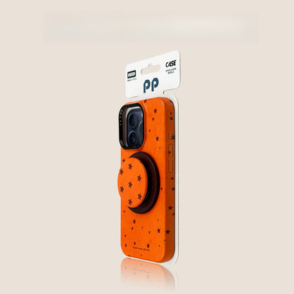 Case Kai Orange bottom denim pattern  Phone case Magsafe 18promax